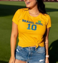 T-Shirt Brasil Girl - moda feminina, o look perfeito - femininabelles