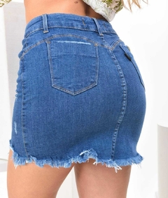 Mini Saia Jeans Botões - comprar online