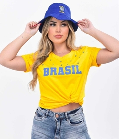 T-Shirt Pérolas Brasil - moda feminina, o look perfeito - femininabelles
