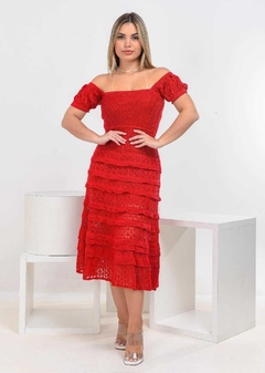 Vestido Tricot Maitê Vermelho