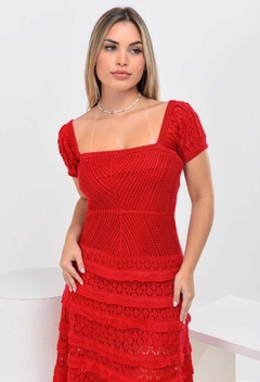 Vestido Tricot Maitê Vermelho - comprar online
