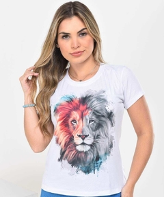 T-Shirt Branca Leão