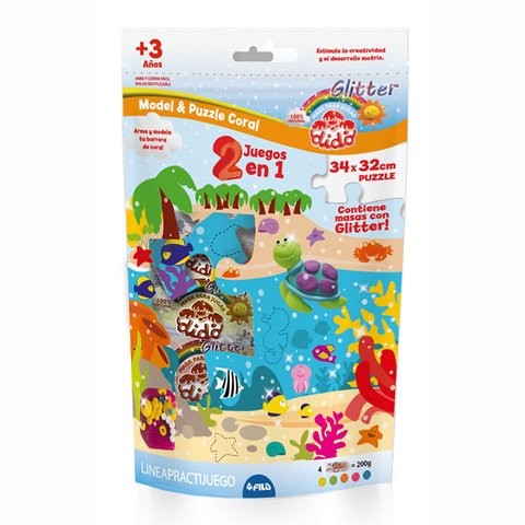 SET DE MASA DIDO CORAL MODEL/PUZZLE