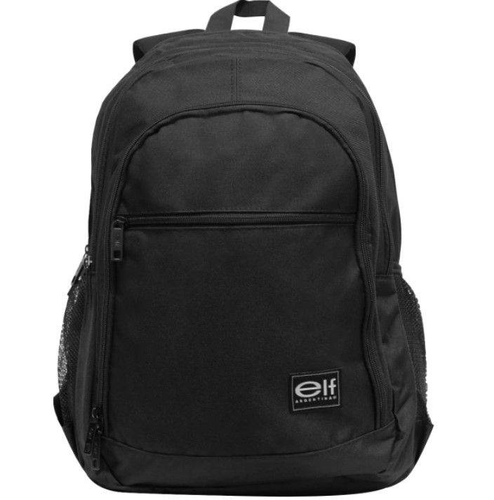 MOCHILA ELF 3625 NEGRA 45X32X19 - TINTA AMARILLA