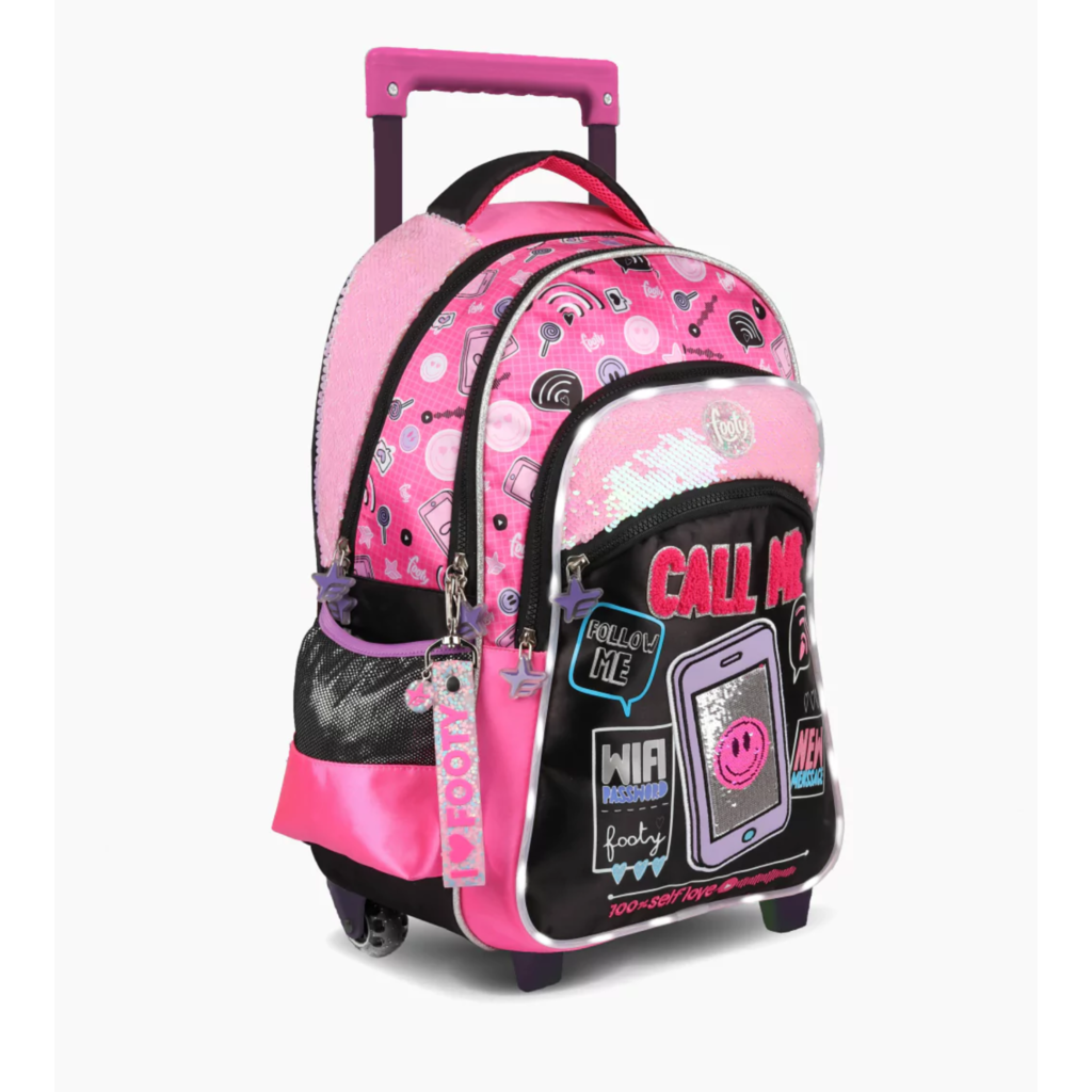 MOCHILA 18 CARRO LIC FOOTY CALL ME CELUL