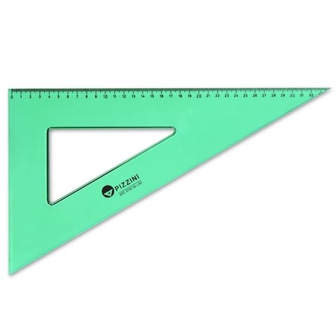ESCUADRA PIZZINI 3732 VERDE 35 CM 60*