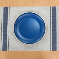 PLATO DE POSTRE MELAM. VIENA AZUL