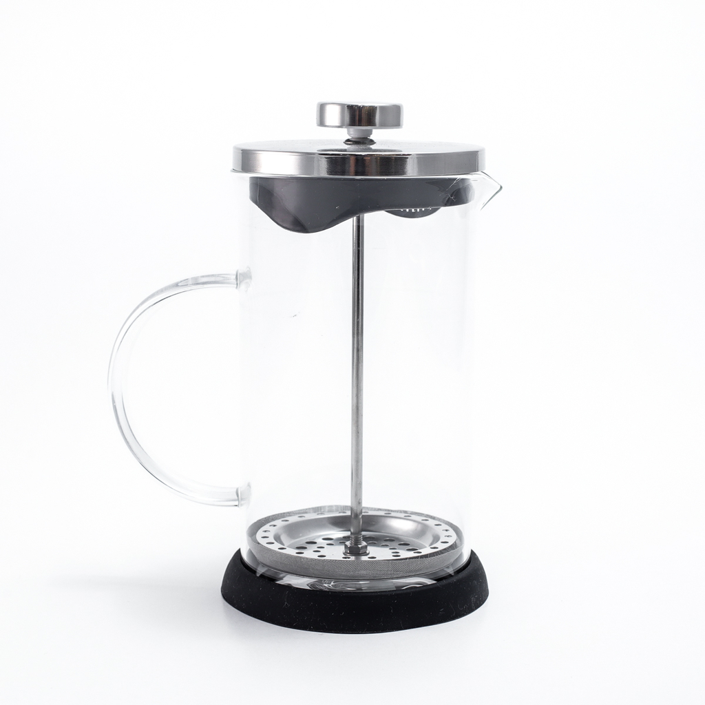 Cafetera Embolo Vidrio 800 ml con Base Silicona