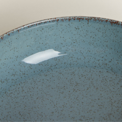 BOWL BAJO 15CM CERAMICA AZUL - Bazaar novedades