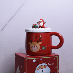 MUG NAVIDEÑO 400ML TAPA SILICONA - comprar online