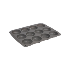 MOLDE X12 MUFFINS SILICONA GRIS