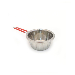 COLADOR DE ACERO 18CM CON MANGO
