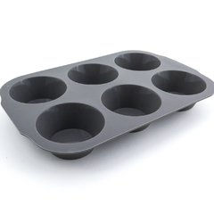 MOLDE X6 MUFFINS SILICONA GRIS