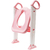 Assento Redutor com Escada Rosa Banheiro Buba Kids - comprar online