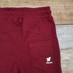 CALÇA JOGGER COM TEXTURA VINHO - Woog