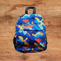 MOCHILA G CAMUFLADO AZUL