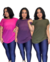 Combo de 3 blusas poliamida tule - Efitness Moda