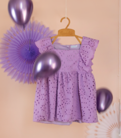 Vestido Antônia Kids - Laise Lilás