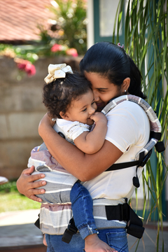 Mochila Ajustável Bebê Sarja Cruzada Maple en internet