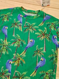 Camiseta Arara Tropical Verde