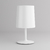 Lámpara de mesa HI HAT Velador bajo – PANTALLA TRANSLUCIDA - tienda online