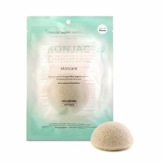 Esponja Facial con Fina Arcilla Verde Francesa Natural - PIEL MIXTA -