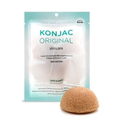 Esponja Facial Amarilla 90% Konjac 10% Arcilla Amarilla Francés