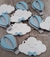 Lembrancinha Chaveiro Nuvens e Balões( 20 peças )