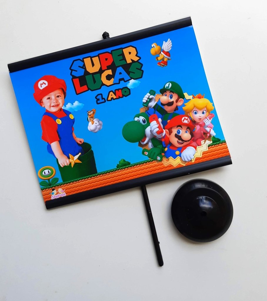 ÁGUA PERSONALIZADA SUPER MARIO BROS