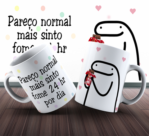 Caneca Meme Flork Paz Amor Positividade 12