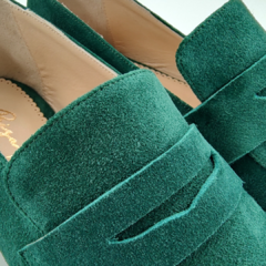 BALTIMORE Verde Botella - Raiza Rangel. Zapatos de Autor.