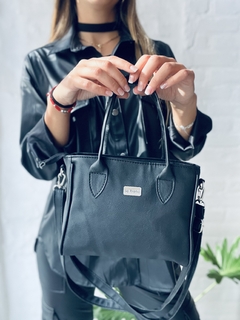 Mini bag black doble correa - comprar online