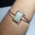 Bracelete Prata Com Opala Quadrada - comprar online
