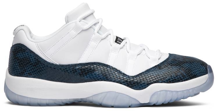 Tênis Air Jordan 11 Retro Low 'Navy Snakeskin' 2019