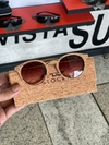 ÓCULOS DE SOL BEBLOCK MAR- ARMAÇÃO DE ACETATO VESTIDO DE MADEIRA COM LENTES POLARIZADAS E HASTES DE BAMBU