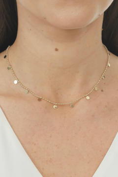 Choker Moedinhas Banhada a Ouro 18K