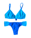 Malla "Gining" - Bikini azul y turquesa con brillitos
