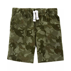 Short "Carters´s" - De gabardina liviana verde con dinosaurios