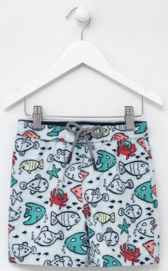 Malla "Poim" - Baby  - Gris con peces