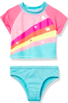 Malla "Pink platinum" - Top + bombacha de colores con estrellas