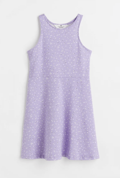 Vestido H&M - Lila con florcitas