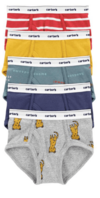Slips "Carter´s" - Pack x 5 unidades - Big boy - Gris con tigres amarillos