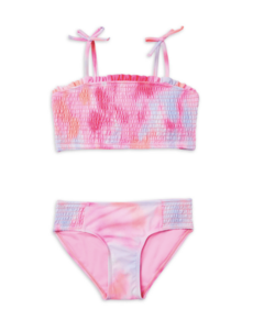 Malla "Justice" - Bikini batik rosa punto "smock"