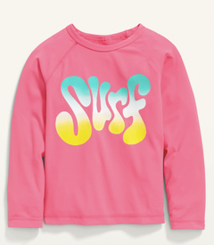 Remera UV "Old Navy" - Rosa manga larga con SURF