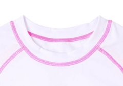 Remera UV - "iXtreme" - Manga corta blanca con detalles en rosa flúo - comprar online