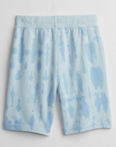 Short "Gap" - De algodón celeste batik con logo estampado - comprar online