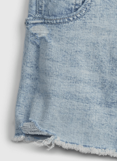 Short "Gap" - De jean celeste desgastado - Lupeluz