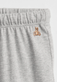 Short "Gap" - De algodón gris con osito bordado - comprar online