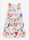 Vestido H&M - Big Girl - Rosa con mariposas y arco iris