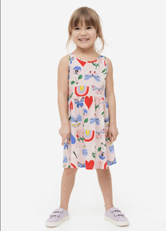 Vestido H&M - Little Girl - Rosa con mariposas y arco iris - comprar online